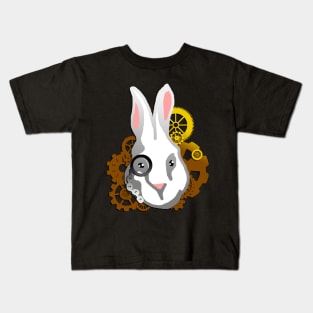 Steampunk White Rabbit Kids T-Shirt